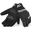 WFX Guanti da moto di alta qualità, resistenti, per sport invernali, con dita intere, antivento, touch screen, per corse su strada, motocross, ciclismo e sport all'aria aperta