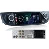 LXKLSZ Autoradio Linux per Fiat 500 2007-2015 con CarPlay Wireless e Android Auto, avvio in 2 secondi, comandi fisici tramite manopola, audio di livello OEM, Porta ISO Plug & Play, Nero