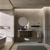DEGHI Mobile bagno sospeso 100 cm con 3 cassetti frassino reale e top bianco opaco - Roxas