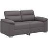 vidaXL Divano a 2 posti Grigio 160x81x84 cm in Similpelle