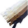 MARARDI [Pack 10 Cerniere [Nude] Nylon [30 cm] Chiusure Lampo per Cucito e Artigianato per Stoffa Vestiti Borse per Cucire a Macchina Patchwork Tessuto di Cotone con Chiusura in Metallo