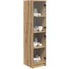 vidaXL Credenza Rovere artigianale 35 x 37 x 142 cm