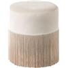 Beliani Pouf in Velluto Beige