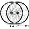 LSRRYD 26 27.5 29 Set di ruote per mountain bike 15 * 100mm/12 * 142mm perno passante, cassetta 7-12 velocità Ruote anteriori posteriori MTB con cuscinetti sigillati Cerchio a doppia parete A/V