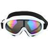 LBAWJWAIL Occhiali da Sci, Protezione UV400 Antiriflesso, Lenti PC | Compatibili con Casco, Antivento Resistenti agli Urti per Sci Snowboard Moto, Uomini Donne Adolescenti