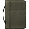 LXGXFNB Custodia Quaderno A5 in Tela Cerata Organizer da Campo con Maniglia | Scomparti Carte Tasca a Rete Portadocumenti Supporto Quaderno Maniglia Chiusura Zip for Campo Viaggio ed EDC