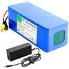 WSDAV Batteria di Ricambio al Litio da 36 V con Caricabatterie | Batteria ricaricabile, pacco batteria al litio, guscio in PVC blu, connettore: DC+XT60