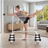 Generico Sbarra da Danza Regolabile Pieghevole con Supporto Balletto Pilates Fitness | Struttura In Acciaio Con Barra In Legno E Piedini Antiscivolo, Altezza Regolabile Per Stretching, Danza, Yoga E Allenamento