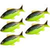 Kfwfuaee Swimbait morbido affondamento lento | Bilance modellate e dettaglio pinne, presentazione graduale di affondamento, progettato per la pesca di spigole e pesce