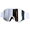 LBAWJWAIL Occhiali da sci OTG Sopra gli occhiali da vista | Lente a doppio strato antiappannamento protezione UV400, compatibile con casco per uomo donna giovani sport sulla neve
