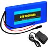 HJGHY Alimentatore di backup con batteria al litio da 24 V (configurazione 6S) | Batteria ricaricabile al litio da 12000 mAh, 3000 mAh, 6000 mAh o 9000 mAh per sistemi audio di sorveglianza