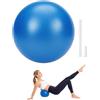 ZenoScope Palla Pilates Fitball Antiscivolo con Pompa e Tappo, Blu PVC per Core, Yoga, Fitness, Equilibrio e Stabilizzazione Posturale in Palestra e Casa
