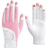 UDHSNJZG Guanti Golf 1 paio di guanti da golf donna in rete traspirante con protezione solare, for le dita della mano sinistra e destra
