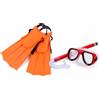 Gralara Kit di Maschera da Snorkeling E da Sub per Bambini, Ideale per I Piccoli Nuotatori, con Maschera Trasparente per La Visione Subacquea E FL