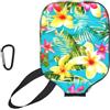 YQxwJL Copertura estiva per pagaia in neoprene con stampa hawaiana, custodia protettiva con cerniera e tasca in rete e moschettone