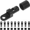 VILLFUL 10 Pezzi Ganci in Plastica per Corda Elastica Kayak, Fermacorda | Accessori Kayak Gonfiabile, Foro 0, 5cm, Resistente All'acqua, per Canoa e Barca