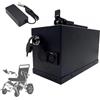 HJGHY Batteria al Litio da 24 V Estraibile per Sedia a rotelle | Batteria al litio sostitutiva da 24 V (6,6 Ah - 30 Ah) per carrozzina elettrica, con caricabatterie