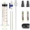 COOLHOOD Kit di riparazione pneumatici per bici da strada, 60 ml | Strumento per iniezioni di liquidi per bici da strada, siringhe sigillanti per pneumatici tubeless per mountain bike, 60 ml