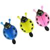 GLEAVI 3 Pezzi Campanello per Bicicletta Coccinella Colorata, Suono Nitido | Decorazione Adorabile, Meccanismo Interno a Collisione Rotante, Plastica e Rame, per Bici Adulte e Uscite Colore Casuale