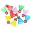 Fsviprx 10 volani colorati in nylon per interni ed esterni | Set da 10 pezzi per badminton con testa arcobaleno, per giocare al chiuso e all'aperto, colore casuale, giocattolo
