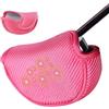 Generico Golf Putter Headcover - Mallet Cover, Thickened Cute Pink Flower for Course | Size 7x3cm | Kawaii Driving Range Club Protector | Protective Polyester Fiber Shell, Putter Guard for Fairway, Training