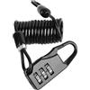 Fsviprx Cavo combinato a 3 cifre per caschi, bagagli, zaini | Lucchetto antifurto portatile, ad alta sicurezza, piccolo, a catena, per caschi, bagagli, zaini, moto