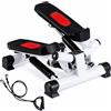 KOMFOTTEU Stepper Fitness a Casa, Altezza e Resistenza Regolabili | Pedana Step Fitness con Fasce Elastiche e Display Elettronico, per Esercizio Aerobico, Palestra e Casa, 39,5 x 37 x 23,5 cm