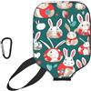 YQxwJL Copertura per pagaia in neoprene con stampa coniglietto coniglio, custodia protettiva con cerniera con tasca in rete e moschettone