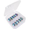 Generic Kit per pesca alla trota, 10 ami per pesca a mosca | Design realistico, amo corto per pesci spinati, accessori per acqua salata e acqua dolce