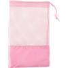 UPKOCH Borsa per Scarpette da Ballo Rosa, Rete Traspirante, con Coulisse | Punte e Scarpette, Base in Raso Liscio, Pratica per Viaggio e Allenamento in Palestra