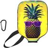 YQxwJL Psych - Custodia protettiva in neoprene con stampa con citazione ananas e cerniera, tasca in rete e moschettone