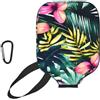 YQxwJL Copertura estiva tropicale hawaiana con stampa di foglie di palma da pickleball, custodia protettiva con cerniera e tasca in rete e moschettone