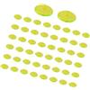 ECMQS 50 marcatori leggeri per palline da golf | Trasparente, colori assortiti, leggero, opzione multicolore per individuare il verde, facile identificazione della palla