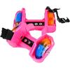 SAFIGLE Pattini a Rotelle Luminosi, Scarpe da Skate Rosa | Ruote Luminose e Effetto Lampeggiante, PVC e Gomma, Clip-on, Pratica per Attività All'aperto e Ricreative