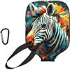 YQxwJL Copertura per pagaia in neoprene con stampa zebrata animale astratto, custodia protettiva con cerniera con tasca in rete e moschettone