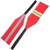 Alipis 2 Pezzi Bandiera di Sicurezza, Arancione Riflettente | Nastro, Tessuto Oxford e Striscia Riflettente, Moschettone Rapido, per Canoe e Rimorchi