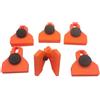 Aundhegrtt Clip Bocca Larga Adattamento Sicuro Pratico 6Pezzi | Clip a bocca larga in plastica resistente, confezione da 6 pezzi, ideale per teloni, tende e coperture all'aperto.