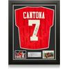 Exclusive Memorabilia Maglia del Manchester United del 1994 autografata da Cantona. Incorniciata