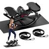 GartistGo Stepper Casa Pieghevole con Fasce | Cardio Low Impact, Display LCD, 130KG, Pedane Antiscivolo, per Gambe e Glutei