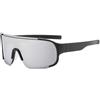 LBAWJWAIL Occhiali Da Sole Sportivi UV400 Unisex, Occhiali Oversize Monopezzo | Con Lente Gialla Antiscivolo Leggeri Per Ciclismo, Sci, Escursionismo, Guida Notturna