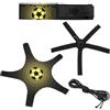 Vexnaro Allenatore Calcio 2 in 1 Elastico Regolabile, Trainer con Fascia Polso e Cintura in Nylon per Controllo e Coordinazione, Allenamento Interno, Esterno Bambini, Adulti, Lunghezza 60-180 cm