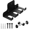 FGXY Supporto per bilanciere, Supporto per Bilanciere da Parete, Supporto Bilanciere Olimpico Verticale Parete con Viti, Salvaspazio, accessorio per palestra o casa,Struttura Acciaio, forte e durevole