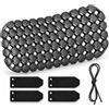 Generic Pad Ventilazione 3D per Chest Rig e Gilet Molle con Struttura a Nido d'Ape | Inserto Leggero da 49 g con Struttura 3D Aperta Lavabile Riutilizzabile e Doppio Sistema di Fissaggio