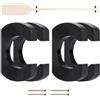 Generic Supporto da parete per pagaia per kayak, 4 pezzi, in legno, organizer per | Set di 4 rastrelliere in legno massello. Conserva in modo sicuro kayak, canoa, sup e pagaie Dragon Boat. Montaggio a parete