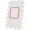 ECMQS Rete per allenamento sportivo multiplo, struttura in poliestere | Rete da allenamento sportiva con base antiscivolo e paletti, struttura in poliestere, design facile da montare