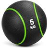 G5 HT SPORT [Palla Medica Professionale 1-5 kg Medicine Ball Fitness | Superficie Testurizzata Antiscivolo per Functional Training, Forza, Core, Coordinazione, Palestra e Home Gym | Pesi Diversi