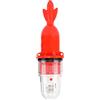 MOBUTOFU Luce da Pesca Subacquea LED Tipo per Pesca Notturna | Plastica Rossa, Anello, Copertura Rigida Trasparente, per Porti e Acqua Dolci