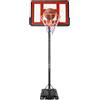 Bollomgy Canestro da basket regolabile in altezza, supporto portatile con tavola | Altezza regolabile da 1,7 a 3,05 m con leva manuale, adatta per bambini e adulti all'aperto