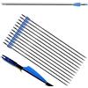 ZSHJG 12pcs Frecce in Fibra di Vetro 31 Pollici Frecce di Caccia con Freccia Punto Spine 900 Frecce di Pratica Bersaglio con Freccia Faretra per Ricurvo e Arco Compound