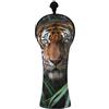 GAIREG Animal Tiger Sharp - Copritesta per mazza | Copertura per mazza da golf, in pelle sintetica, con apertura elastica sicura, per la tua mazza